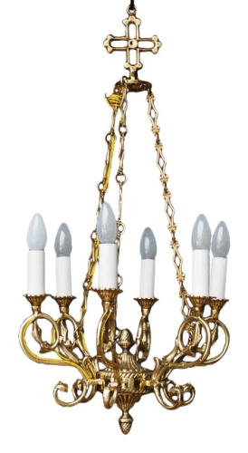 One-layer church chandelier  - 6-4 (6 lights)