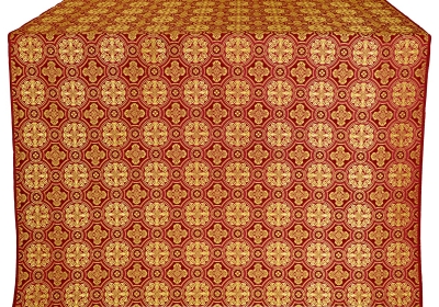 Gornen metallic brocade (claret/gold)