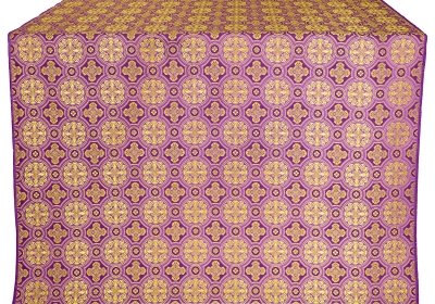 Gornen silk (rayon brocade) (violet/gold)