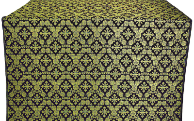 Theodosia silk (rayon brocade) (black/gold)