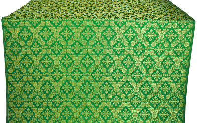 Theodosia silk (rayon brocade) (green/gold)