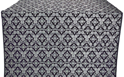 Theodosia silk (rayon brocade) (black/silver)