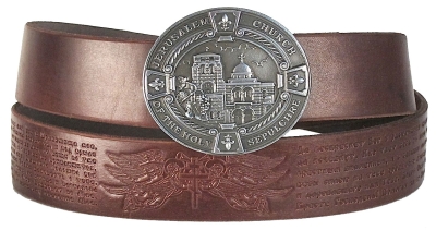 Orthodox leather belt Jerusalem (English)
