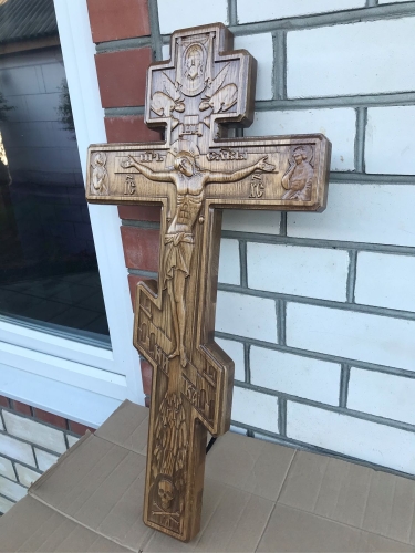 Wall carved cross - Y1