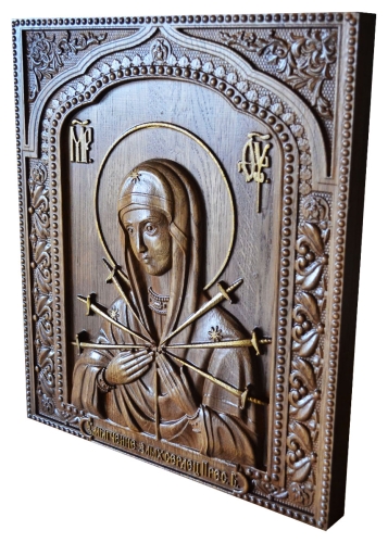 Icon of the Most Holy Theotokos Softening of the Evil Hearts - P19 (16.9''x21.7'' (43x55 cm))