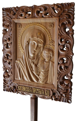 Icon: Processional icon of the Most Holy Theotokos - P24 (19.3''x25.2'' (49x64 cm))
