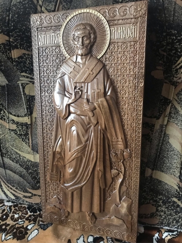 Icon: Holy Apostle Tymothy- Y7 (11.0''x22.8'' (28x58 cm))