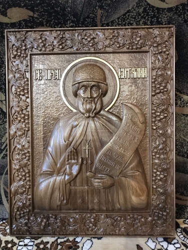 Icon: Holy Venerable Vitalius - Y9 (15.7''x19.7'' (40x50 cm))