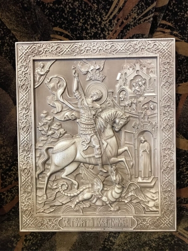 Icon: St. George the Winner - Y25 (13.4''x16.1'' (34x41 cm))