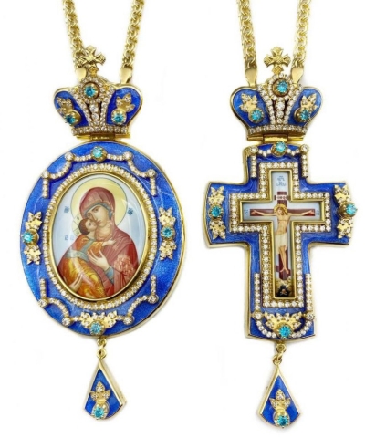 Bishop pectoral set  - A1644 (blue)