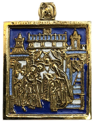 Icon pendant - the Entry of the Holy Virgin into the Temple