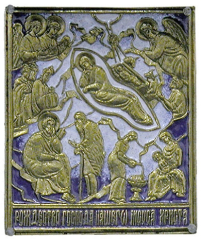 Metal icon - Nativity of Christ