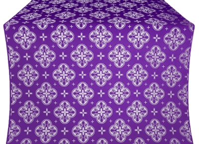 Kostroma metallic brocade (violet/silver)