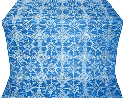 Ouglich metallic brocade (blue/silver)