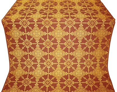 Ouglich metallic brocade (claret/gold)