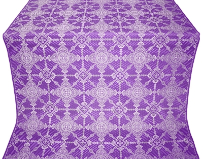 Ouglich silk (rayon brocade) (violet/silver)