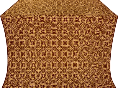 Vasiliya metallic brocade (claret/gold)