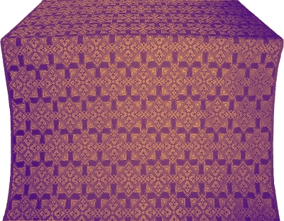 Smolensk Posad silk (rayon brocade) (violet/gold)