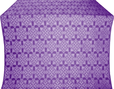 Smolensk Posad silk (rayon brocade) (violet/silver)
