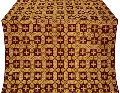 Czar's metallic brocade (claret/gold)