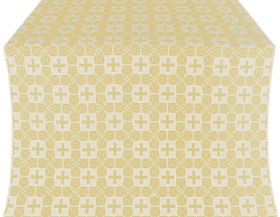 Czar's silk (rayon brocade) (white/gold)