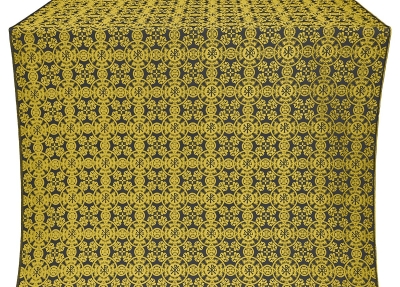 Sebastian silk (rayon brocade) (black/gold)