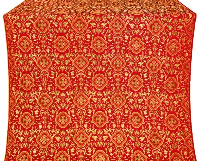 Ascention metallic brocade (red/gold)