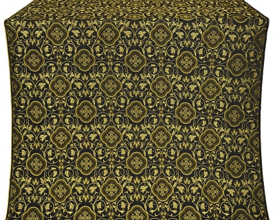Ascention silk (rayon brocade) (black/gold)