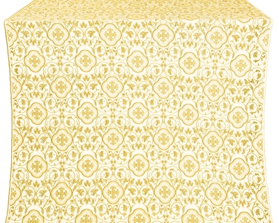 Ascention silk (rayon brocade) (white/gold)