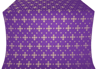 Belozersk silk (rayon brocade) (violet/gold)