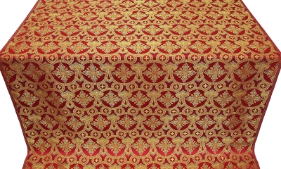 Czar's Cross metallic brocade (red/gold)