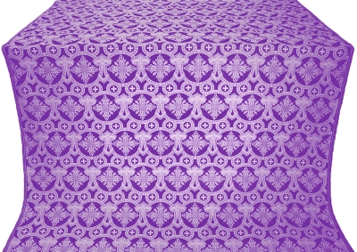 Czar's Cross silk (rayon brocade) (violet/silver)