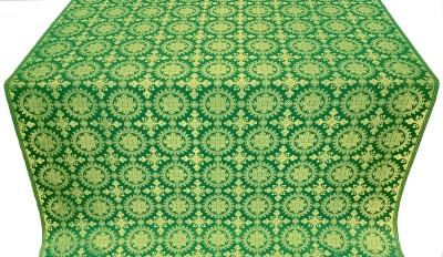Yaropolk silk (rayon brocade) (green/gold)
