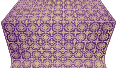 Yaropolk silk (rayon brocade) (violet/gold)