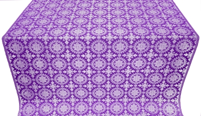 Yaropolk silk (rayon brocade) (violet/silver)