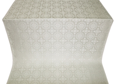 Yaropolk silk (rayon brocade) (white/silver)