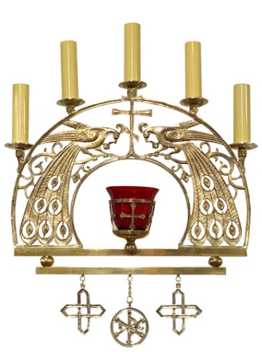 Church wall lamp (5 lights) - 4592