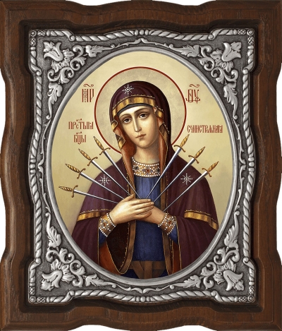 Icon - Most Holy Theotokos of the Seven Arrows - A143-1-3