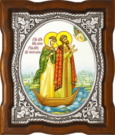 Icon - Stt. Peter and Phebroniya - A143-1-PF2