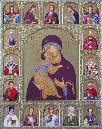 Religious icons: Most Holy Theotokos of Vladimir - C206