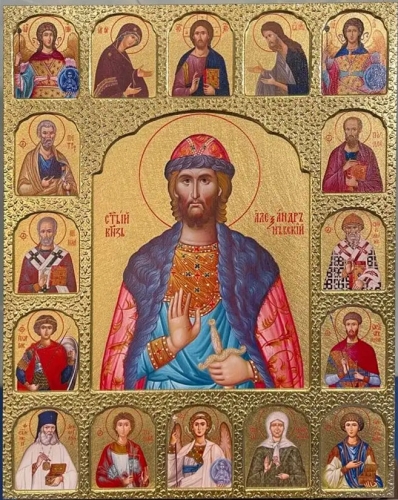 Religious icons: Holy Right-believing Great Prince Alexander of Neva - C
