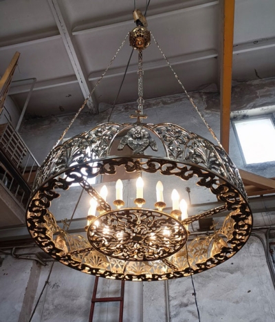 Single-level church khoros (chandelier) - Koursk (16 lights)