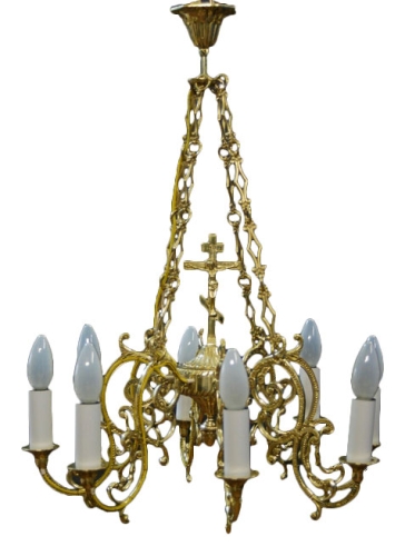One-level church chandelier - LR8007 (8 lights)
