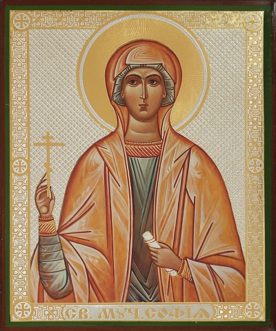 Religious icon: Holy Martyr Sophia