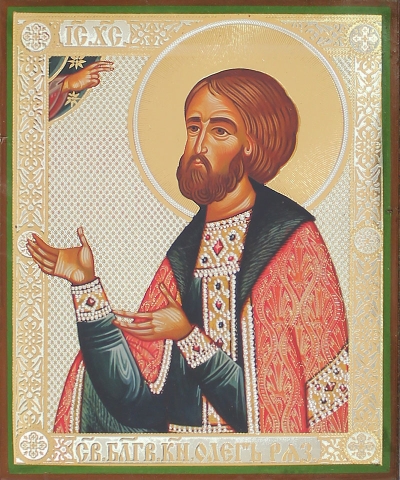 Religious icon: Holy Right-believing Prince Oleg of Ryazan