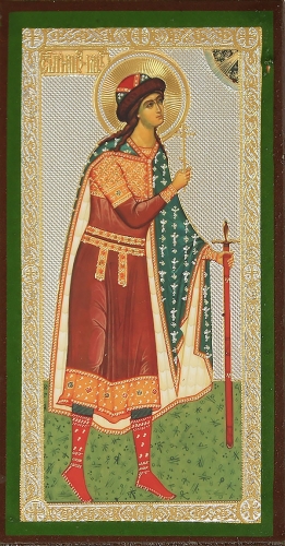 Religious icon: Holy Right-believing Prince Gleb the Passion-Bearer