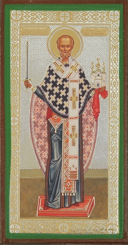 Religious icon: Holy Hierarch Nicholas the Wonderworker of Mozhajsk - 3