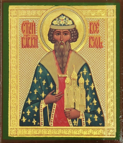 Religious icon: Holy Right-believing Prince Vsevolod