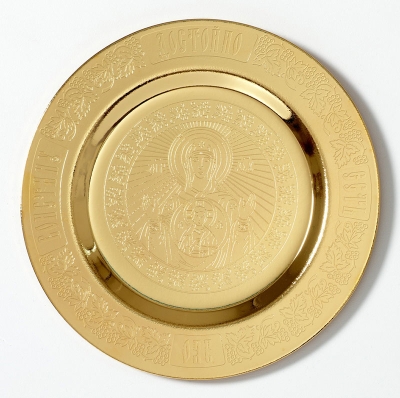 Liturgical plate Theotokos