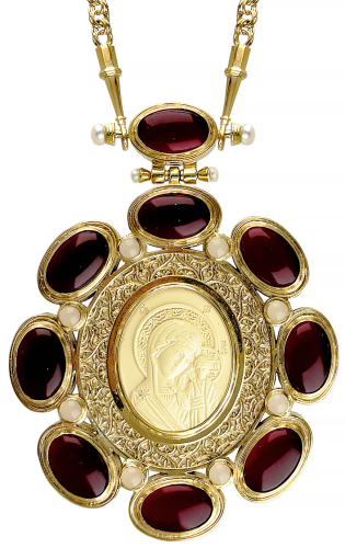 Jewelry Bishop panagia (encolpion) - A2432 (gold-gilding)